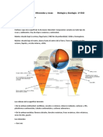 Tema 2. La Geosfera. Minerales y Rocas Biología y Geología 1º ESO