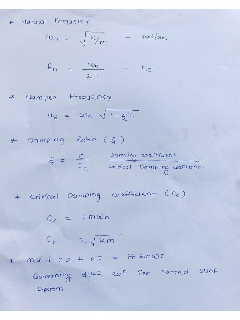 Forced Vibration PDF