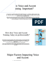 Voice and Accent Training Module