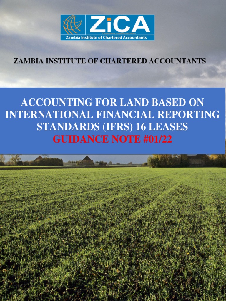 Accounting treatment of land in zambia final pdf lease