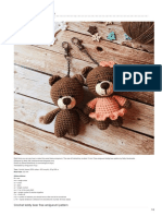 Chaveiro Ursinho Amigurum Com Amigurumi Teddy Bear Pattern PDF
