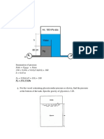 Pressure calculations and problems solved