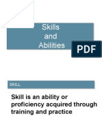 Skills and Abilities