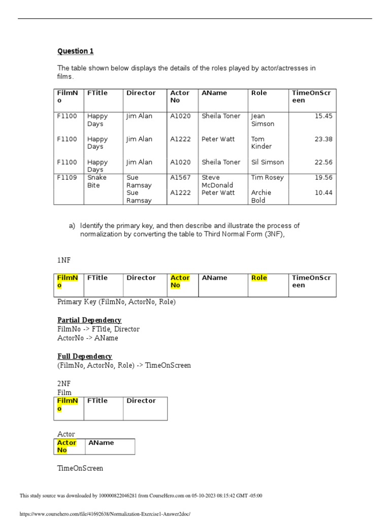 Normalization | PDF | Computer Science | Computer Data
