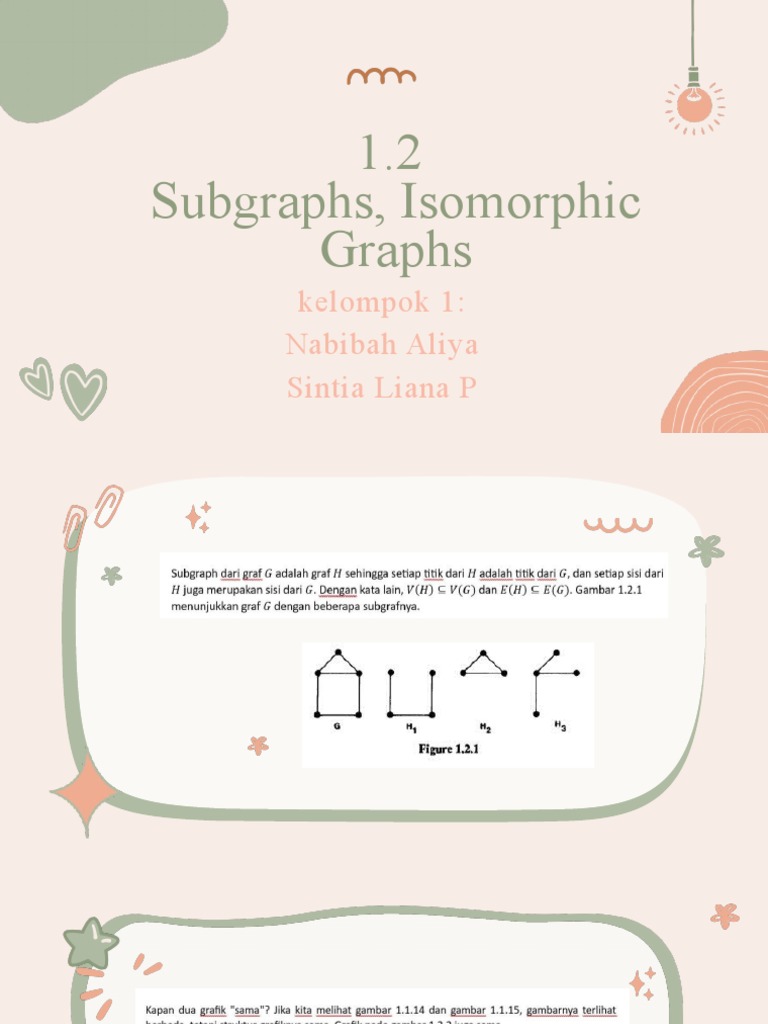 Isomorfisme dan Subgraf dalam Graf | PDF | Metode & Bahan Ajar | Seni