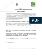 Declaração inexistência fatos impedimentos pessoa jurídica