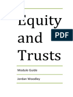 Equity and Trust Law 2010-2011 - Module Guide