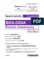 Matura 2023. Biologia - Poziom Rozszerzony (Arkusz CKE)