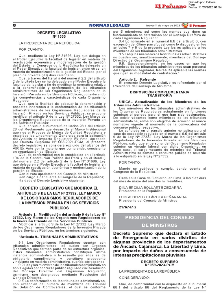 Declaran en Emergencia 192 Distritos de Cuatro Regiones Por Fuertes ...