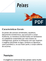 Características e processos vitais dos peixes