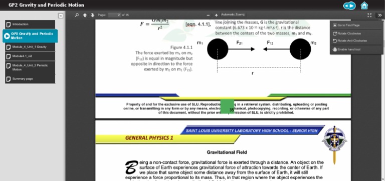 Gravity And Periodic Motion Pdf