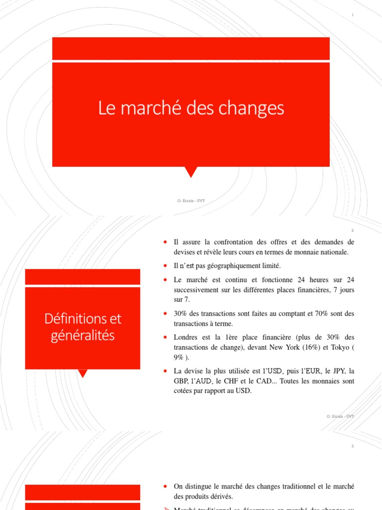 Comprendre le marché des changes | PDF | Forex | Banques