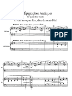 Debussy. Six epigraphes antiques (piano 4 hands music score)(30s)