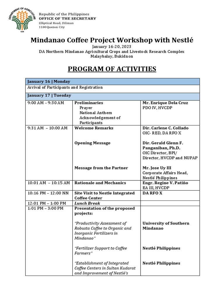 Program Workshop With Nestle PDF | PDF | Science & Mathematics