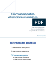 Cromosomopatias. Alteraciones Numericas.