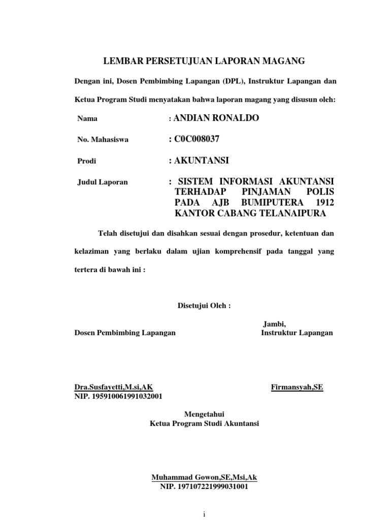 Contoh Halaman Pengesahan Untuk Proposal Contoh Karo Contoh Halaman Pengesahan Untuk Proposal Contoh Karo