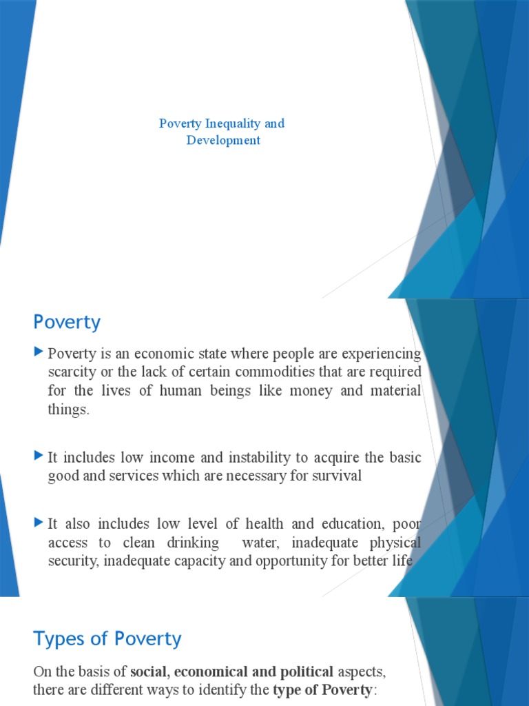 Understanding Poverty and Inequality | PDF | Poverty | Poverty ...