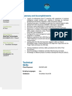 Summary and Accomplishments: Technical Skills