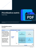 PS Prioritization Matrix