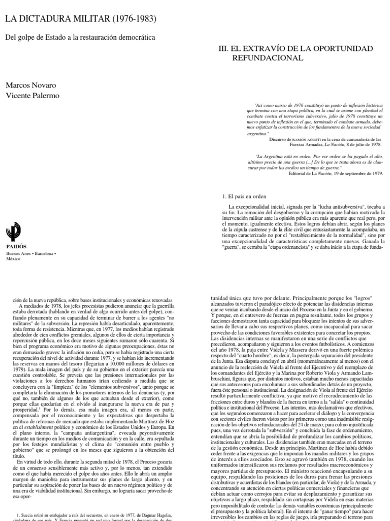 Novaro PDF Argentina