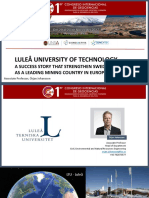 LTU A Sucess Story and Swedens Mining University