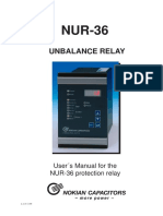 NUR-36 Unbalance Relay PDF