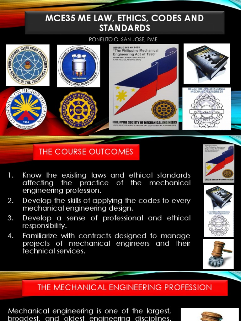 Philippine Mechanical Engineering Laws | PDF | Engineer | Licensure