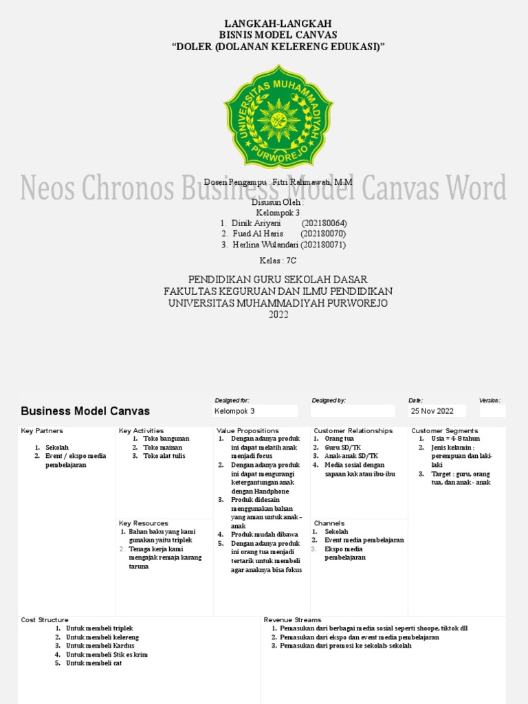 Business Model Canvas | PDF