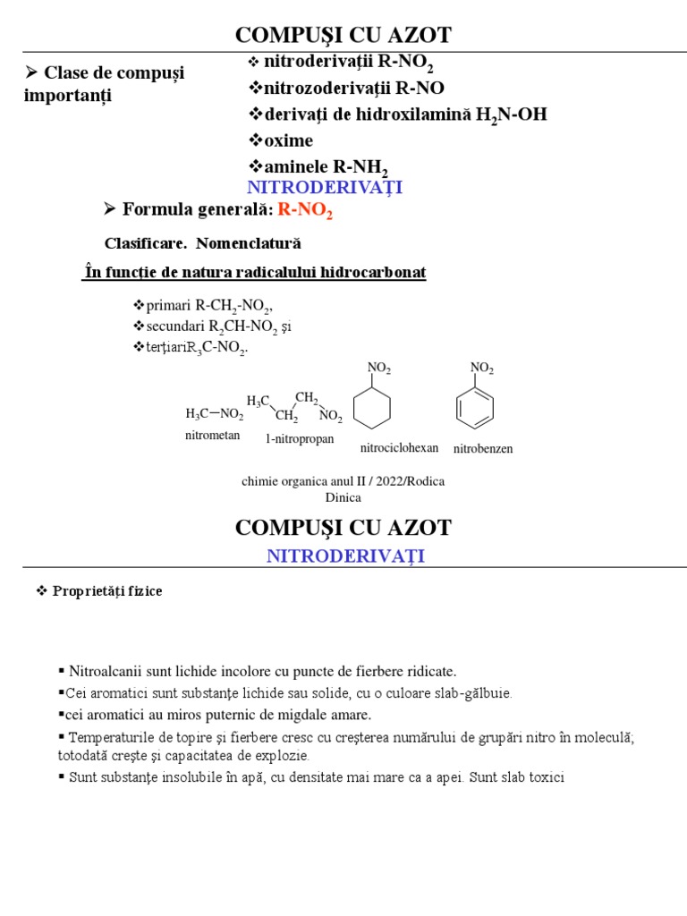 Compusi Cu Azot Si Sulf - Farma | PDF