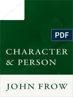 Character and Person (John Frow)