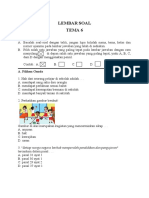 Soal Pas Tema 6