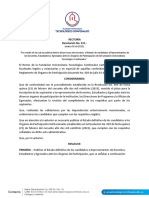 Resolucion de RECTORÍA LISTADO DE CANDIDATOS ORGANOS DE PARTICIPACION 2023 PDF