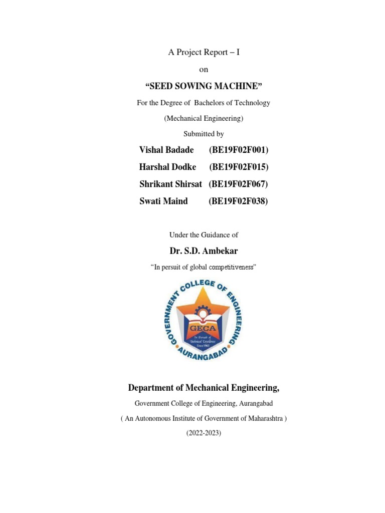 How To Make A Project Report Pdf