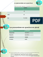 Pronombres Personales en Quechua ELSA PDF
