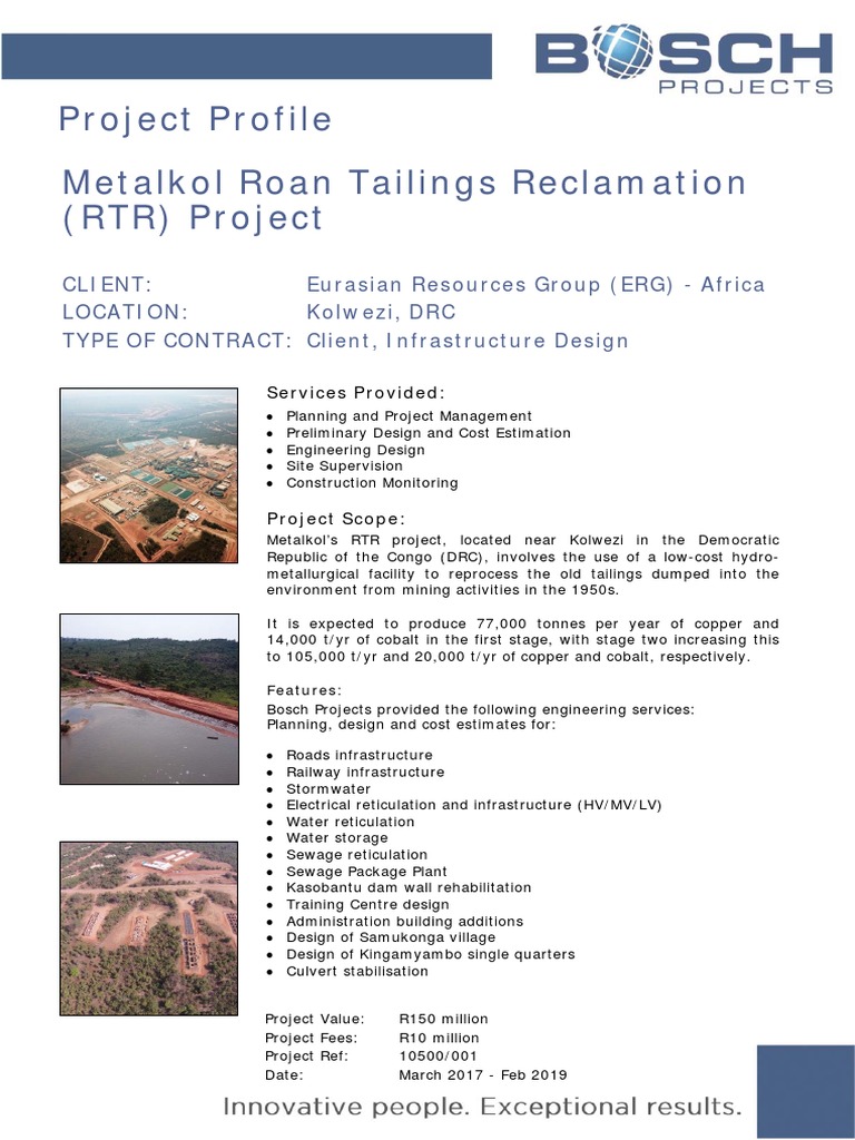 Metalkol RTR Project Overview and Services | PDF | Science ...