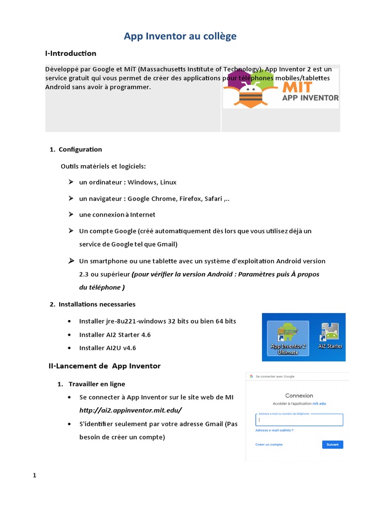 Créer des Apps Android avec App Inventor | PDF | Android (Système d ...