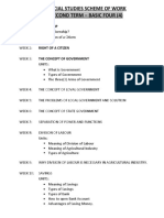 Social Studies Scheme of Work