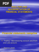 Analysis and Interpretation of Financial Statements