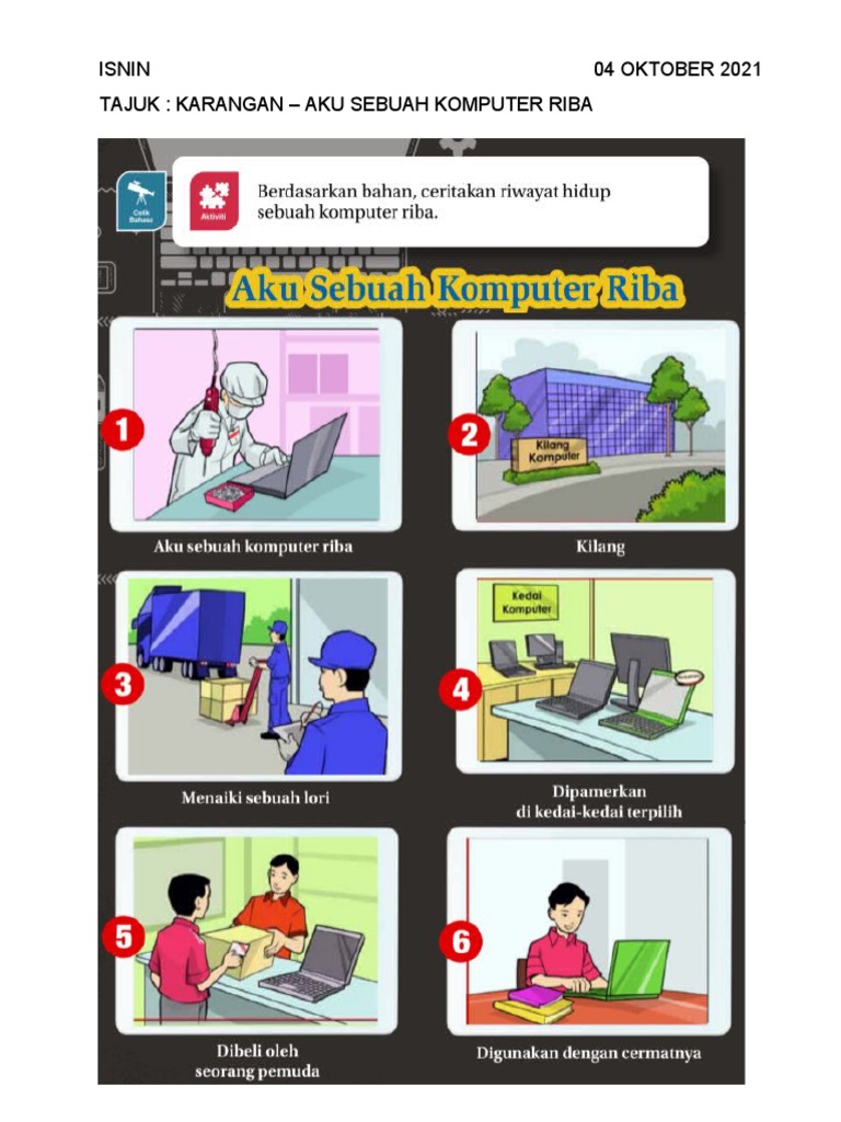 Karangan: Aku Sebuah Komputer Riba | PDF