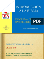 Int. Biblia, Clase Nº6