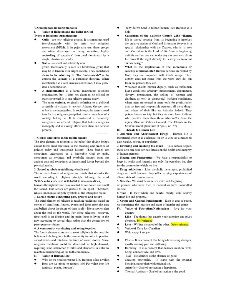 VAluespapasakakungmabaitk PDF