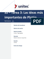 S3 - Tarea 3 - Las Ideas Más Importantes de Platón