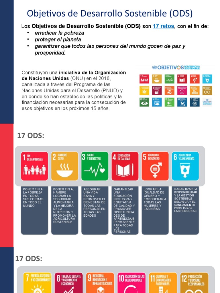 Introducción a los ODS y Agenda 2030 | PDF | Sustentabilidad | Entorno ...