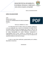 Carta de Renuncia