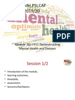 Session 1 and 2 Deconstructing Mental Health