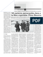 Entrevista Desde La Cárcel de La Picota A Joaquín Pérez Becerra (La Jornada de México, 2012)