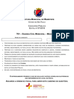 Prova Guarda Civil Municipal 3 Classe Masculino Prova Objetiva PDF