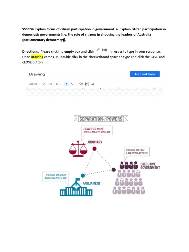 SS6CG4 - Australia's Government PDF | PDF | Australia | Legislature