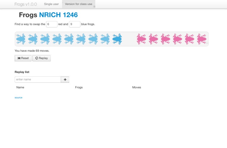 Frogs NRICH 1246 Game Overview | PDF | Language Arts & Discipline ...