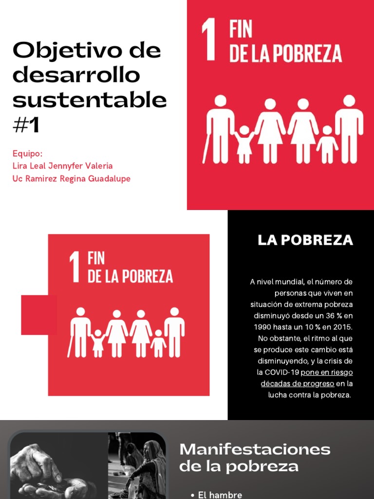 Fin de la Pobreza: ODS 1 Resumen | PDF | Pobreza | Pobreza e indigencia